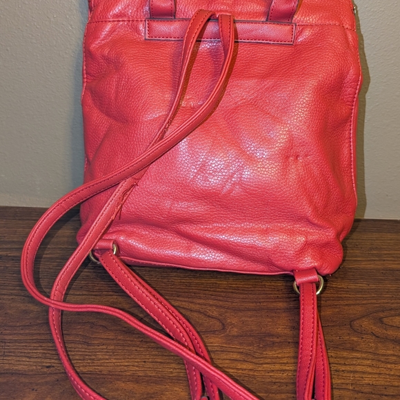 Juicy Couture Red Leather Backpack - Picture 2 of 3
